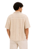 Crochet Texture Relaxed Fit Shirt