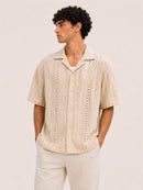 Crochet Texture Box Fit Shirt
