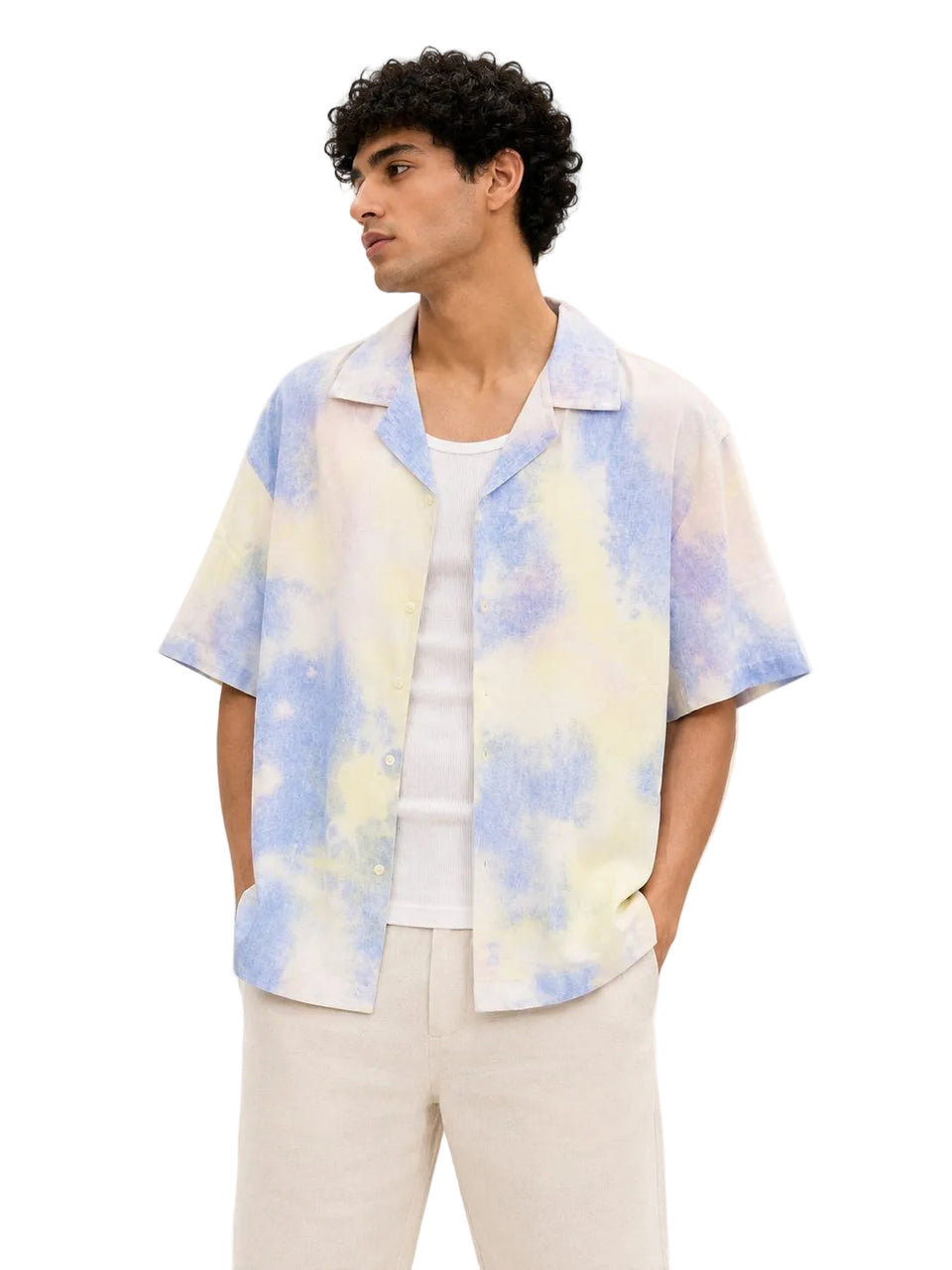 Pastel Sky Wash Resort Shirt