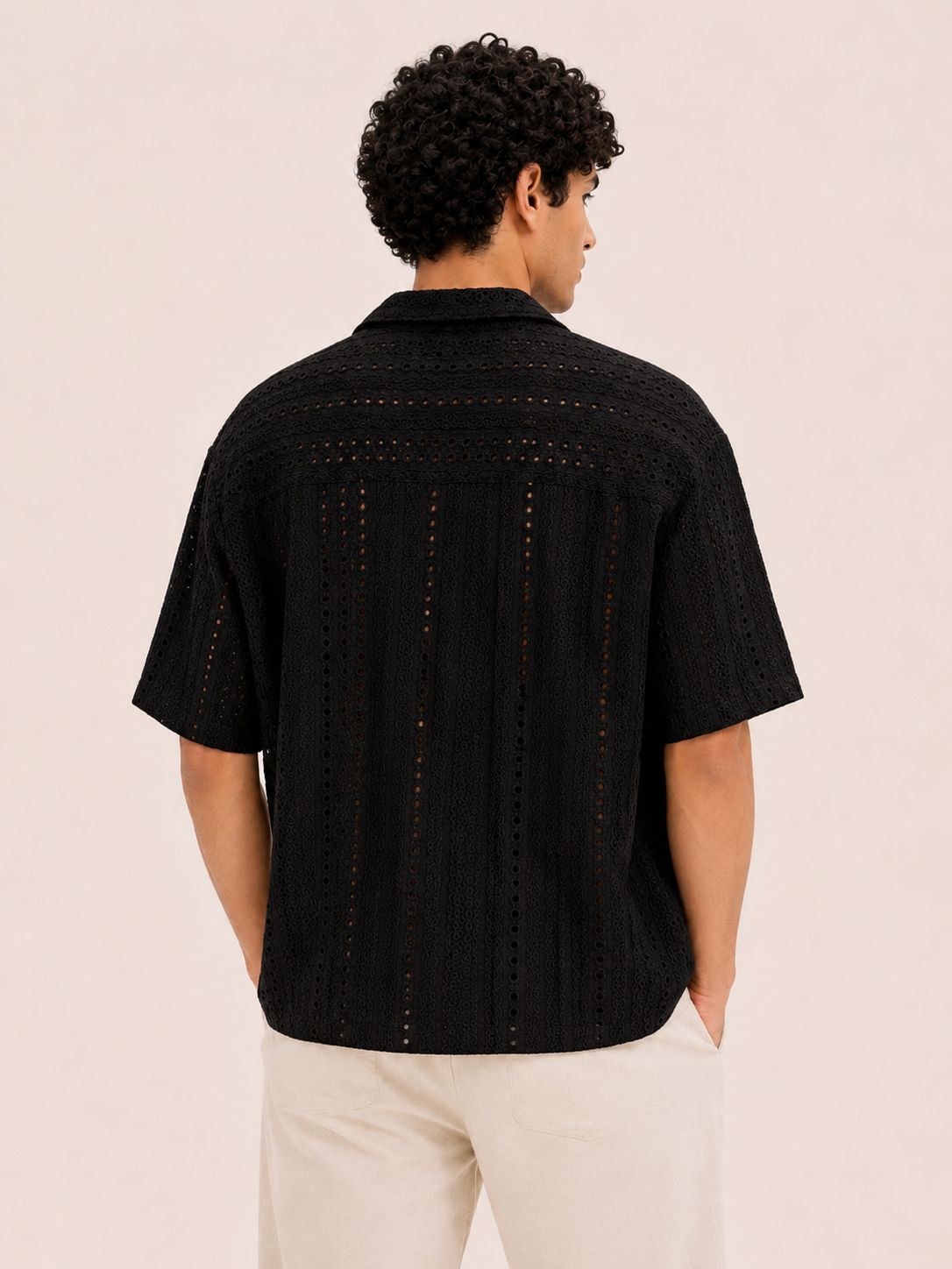 Crochet Texture Box Fit Shirt