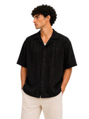 Crochet Texture Relaxed Fit Shirt