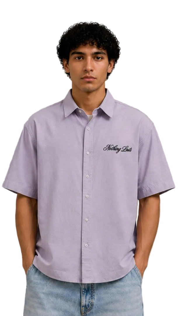 Nothing Lasts Box Fit Printed Shirt