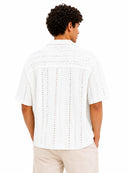 Crochet Texture Relaxed Fit Shirt