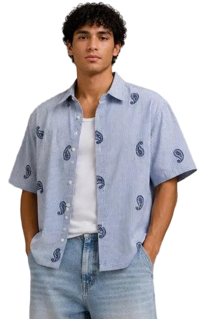 Printed Box Fit Shirt