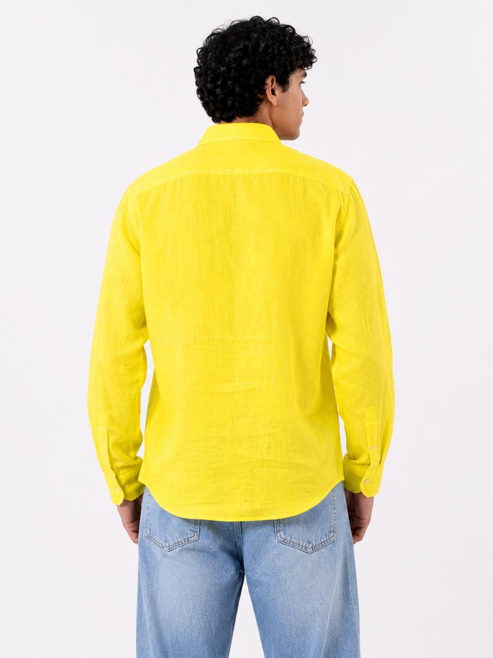 Linen Regular Fit Long Sleeve Shirt