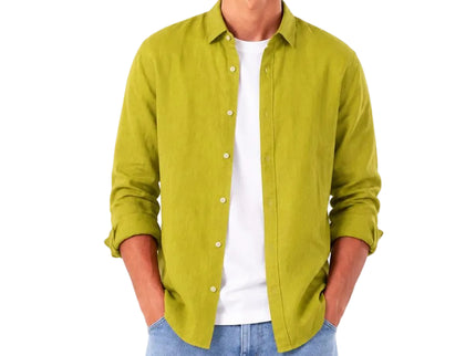 Linen Regular Fit Long Sleeve Shirt