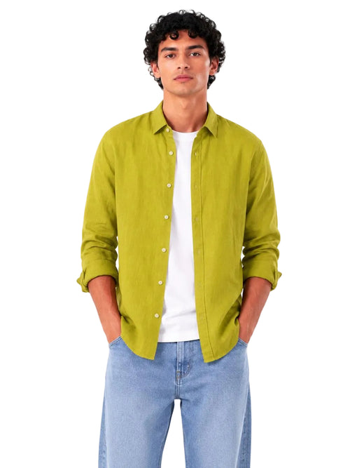 Linen Regular Fit Long Sleeve Shirt