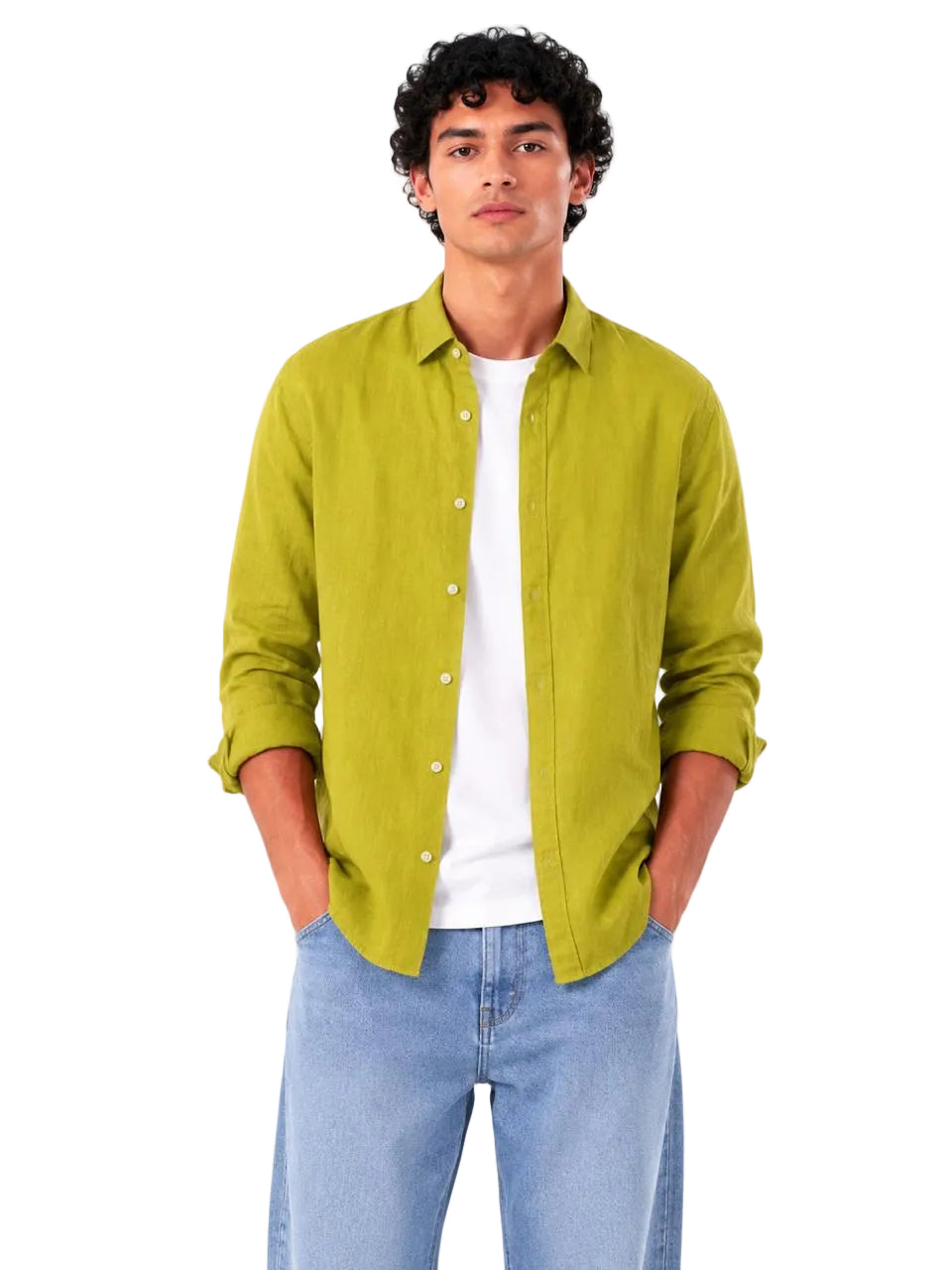 Linen Regular Fit Long Sleeve Shirt