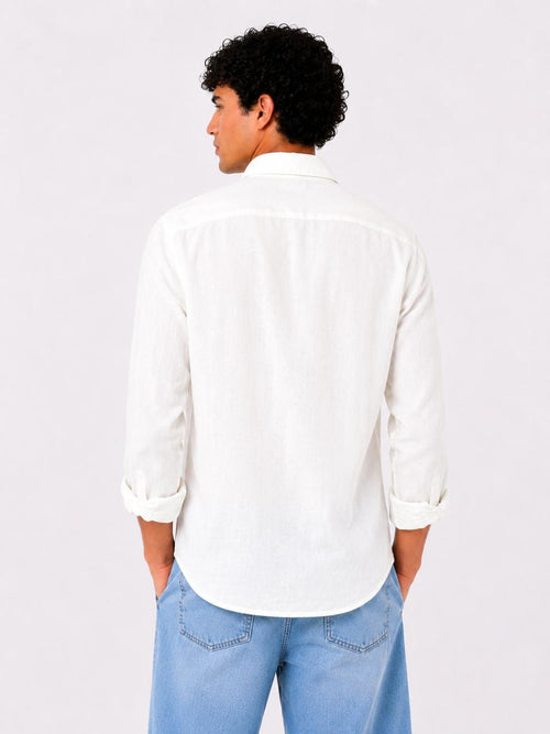 Linen Regular Fit Long Sleeve Shirt