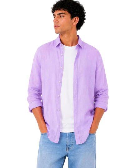 Linen Regular Fit Long Sleeve Shirt
