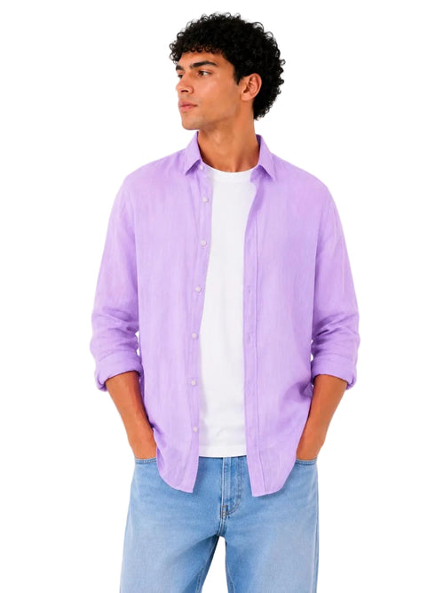 Linen Regular Fit Long Sleeve Shirt