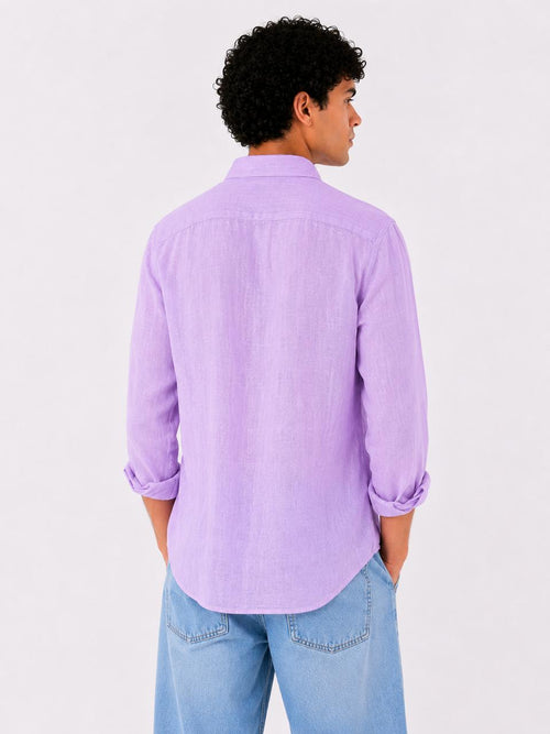 Linen Regular Fit Long Sleeve Shirt
