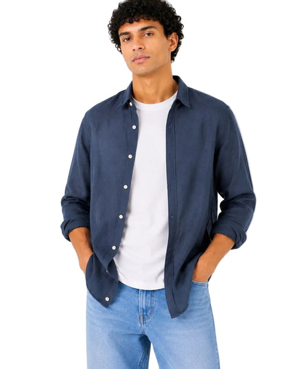 Linen Regular Fit Long Sleeve Shirt