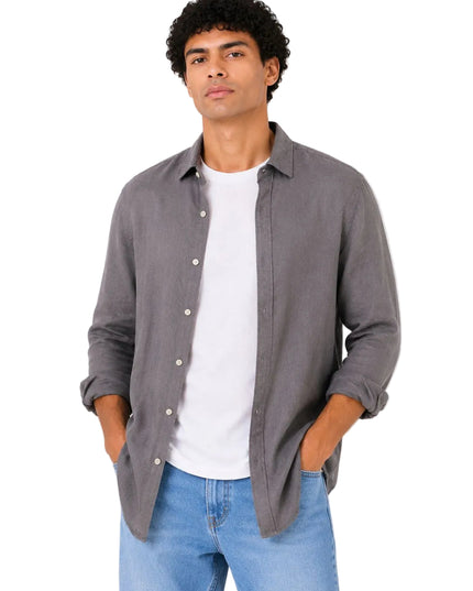 Linen Regular Fit Long Sleeve Shirt