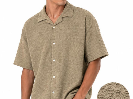 Textured Relaxed Box Fit Shirt