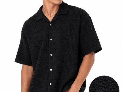 Textured Relaxed Box Fit Shirt