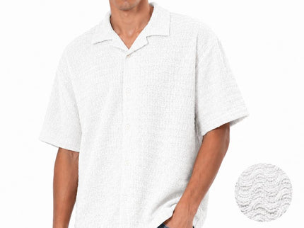 Textured Relaxed Box Fit Shirt
