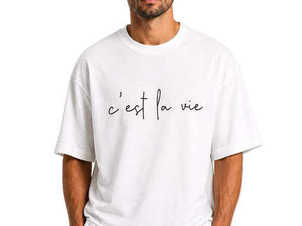 C’est La Vie Minimal Oversized Tee