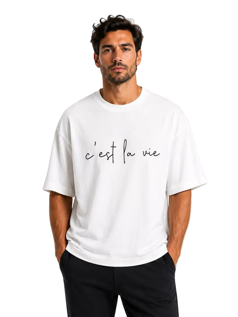 C’est La Vie Minimal Oversized Tee