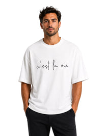 C’est La Vie Minimal Oversized Tee
