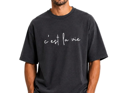 C’est La Vie Minimal Oversized Tee