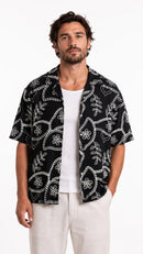 Midnight Botanical Resort Shirt