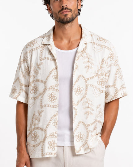 Midnight Botanical Resort Shirt