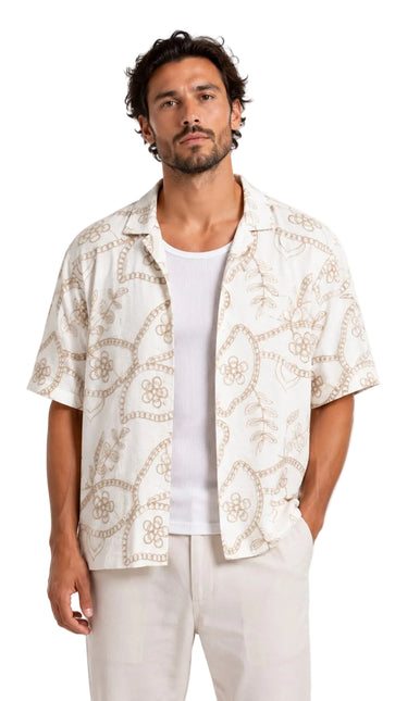 Midnight Botanical Resort Shirt