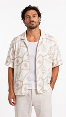 Midnight Botanical Resort Shirt