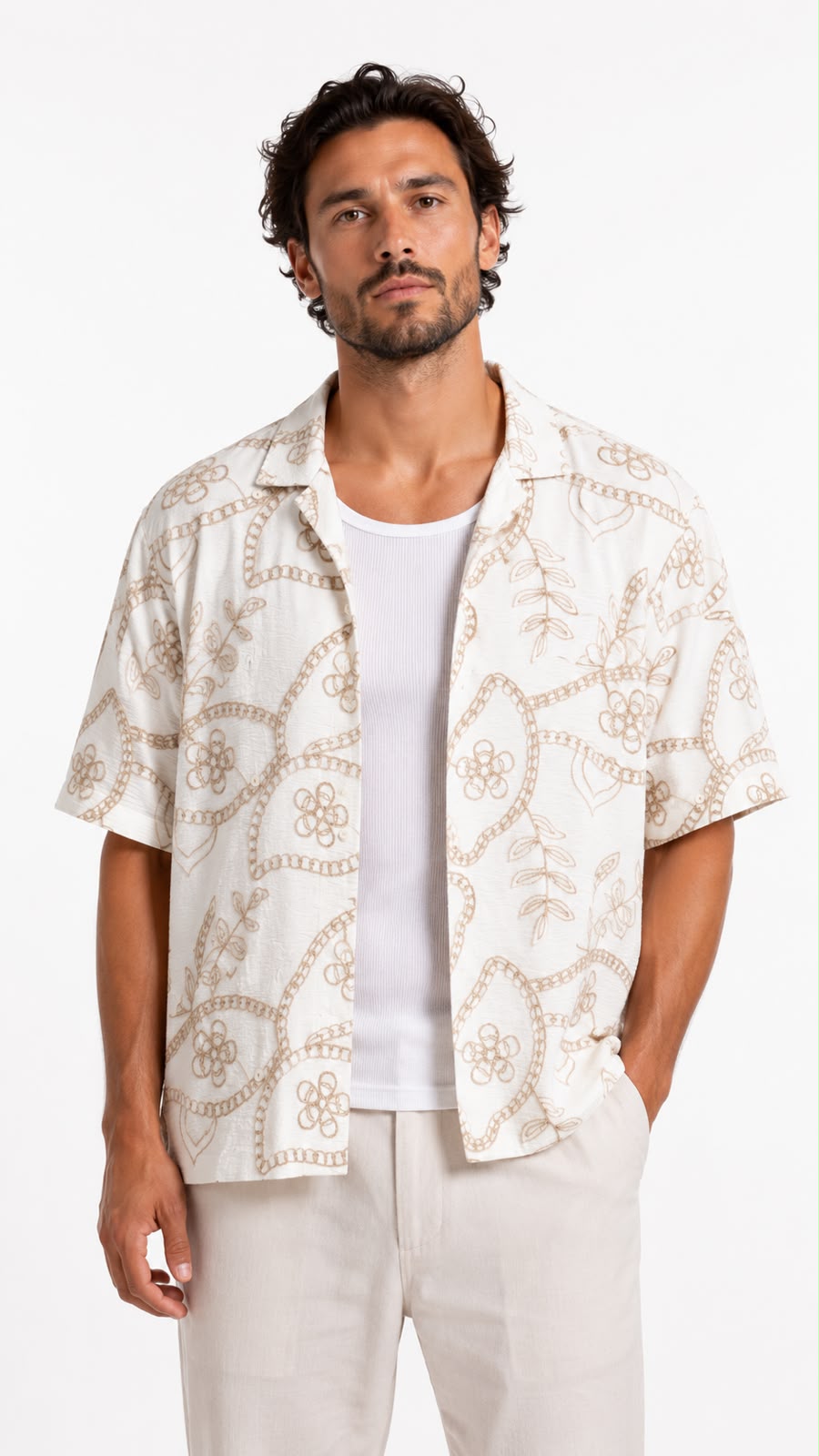 Midnight Botanical Resort Shirt