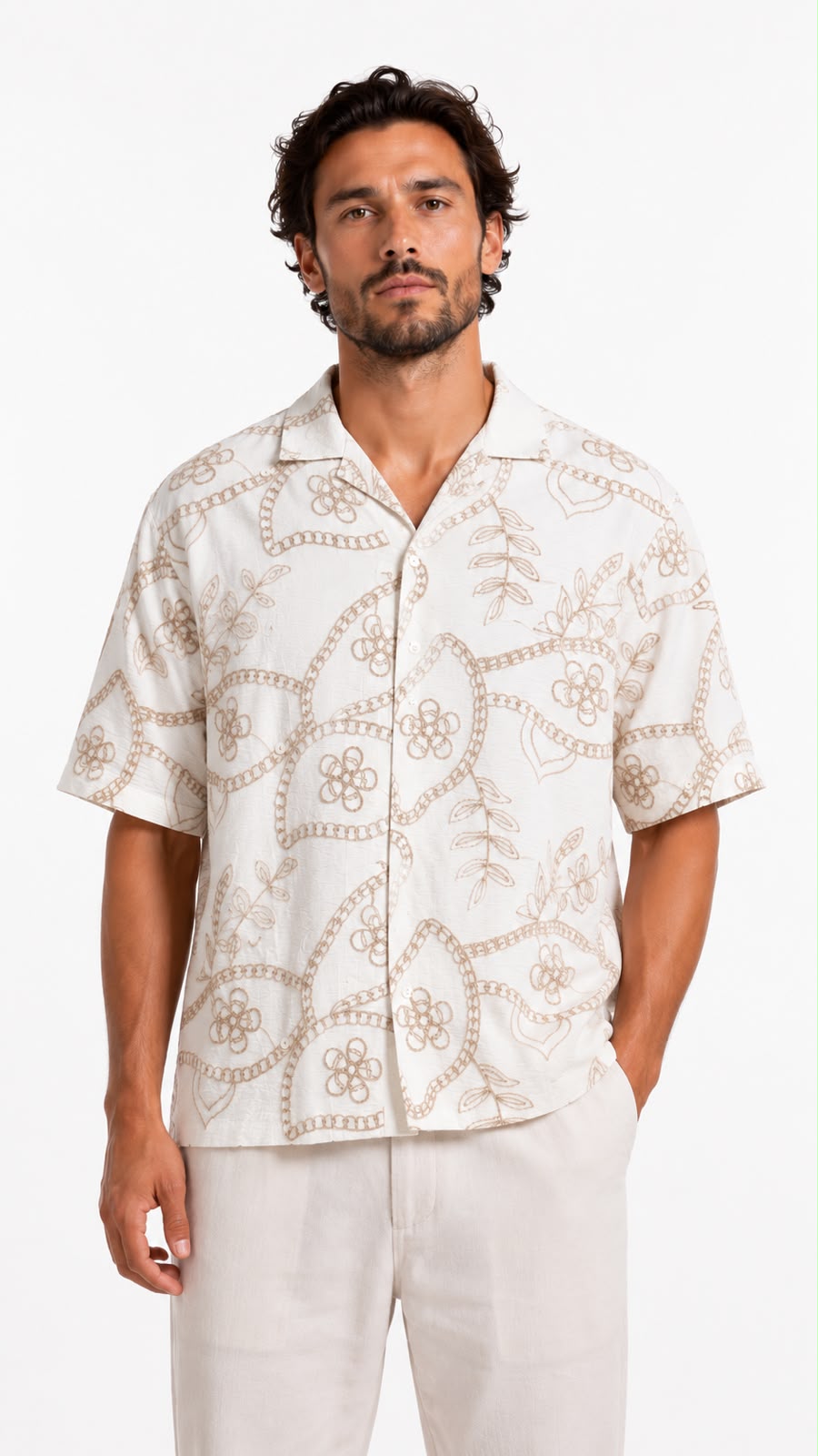 Midnight Botanical Resort Shirt