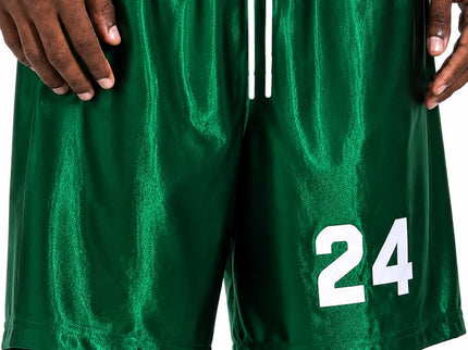 Emerald 24 Metallic Basketball Shorts