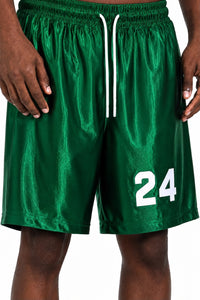 Emerald 24 Metallic Basketball Shorts