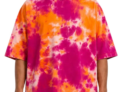 Sunburst Tie-Dye Oversized Tee – Neon Sunset