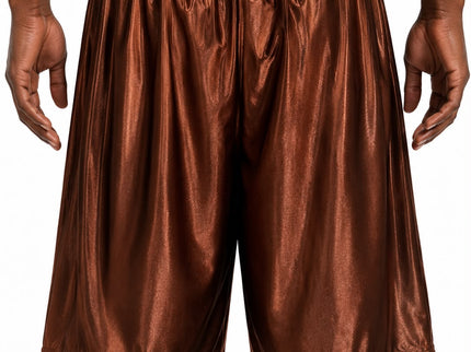 Copper Lakers 23 Metallic Basketball Shorts