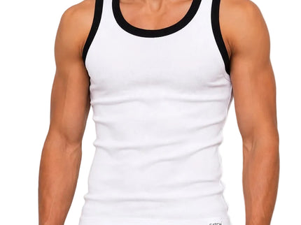 Contrast Rib Tank Top