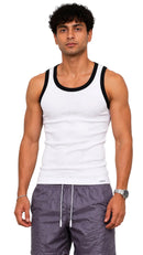 Contrast Rib Tank Top