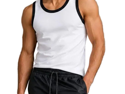 Contrast Rib Tank Top