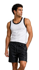 Contrast Rib Tank Top