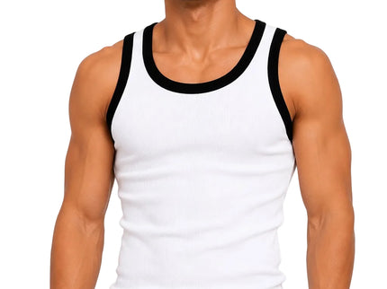 Contrast Rib Tank Top