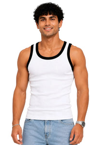 Contrast Rib Tank Top