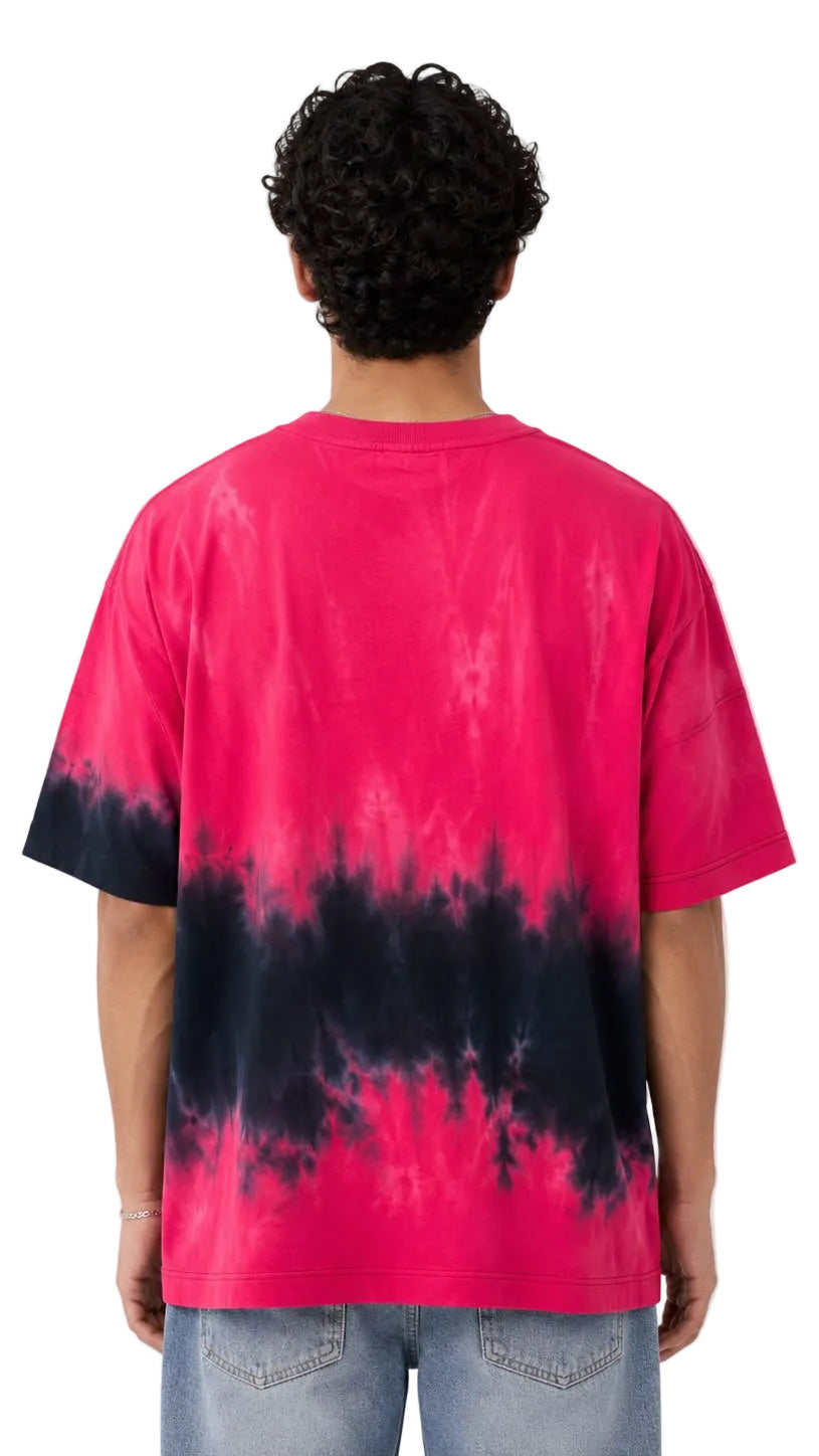 Product Name:Pink Shadow Wash Box Fit Tee
