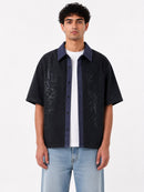Wash Open Contrast Collar Box Fit Shirt