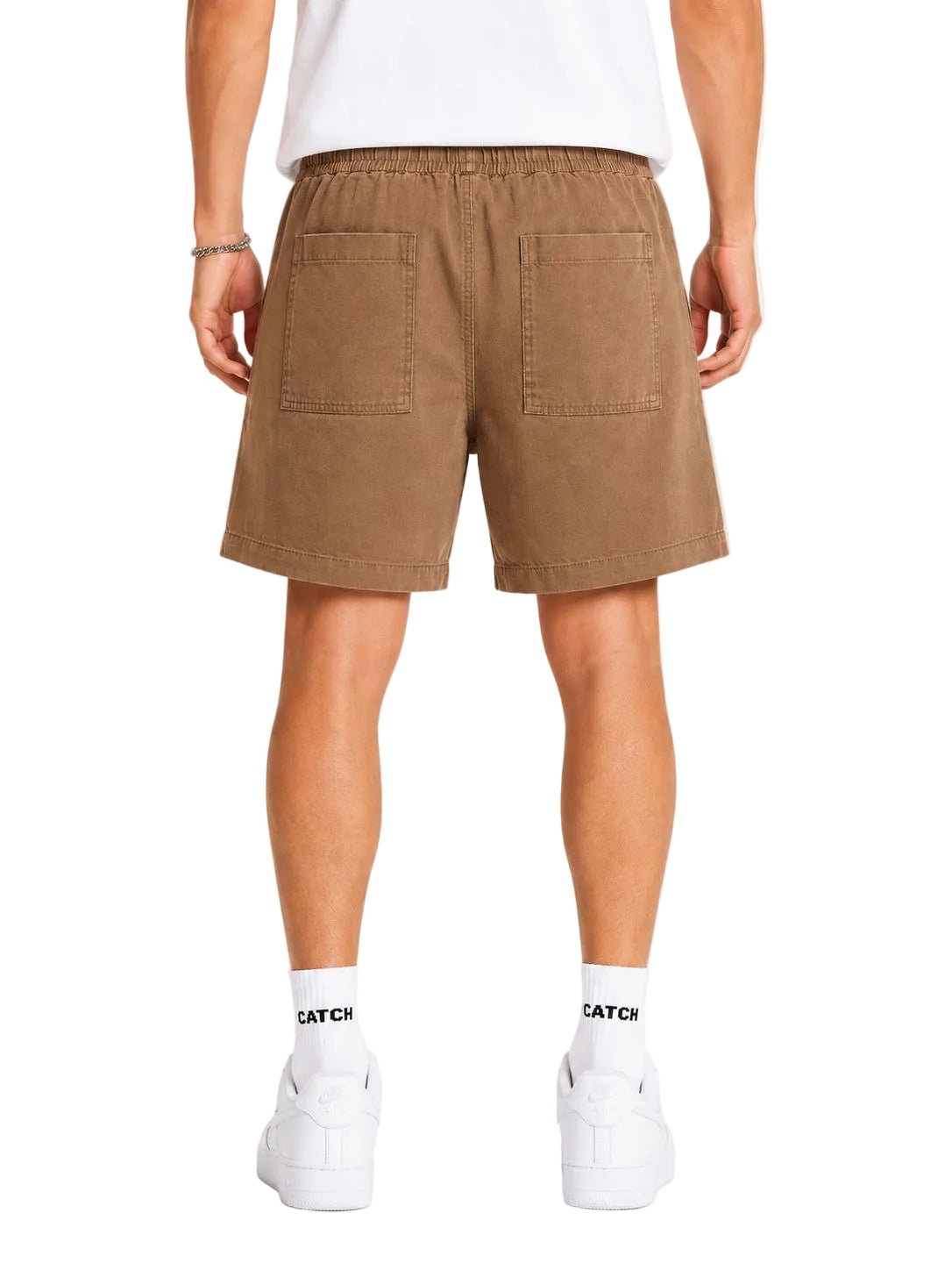 Vintage Washed Drawstring Shorts