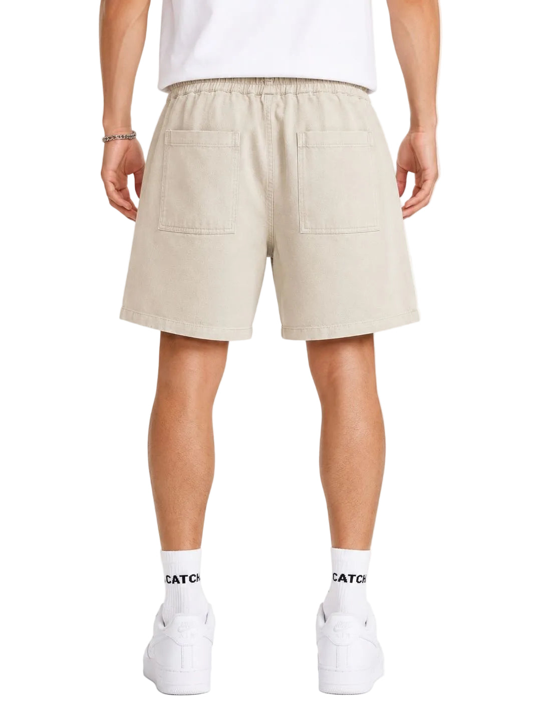 Vintage Washed Drawstring Shorts