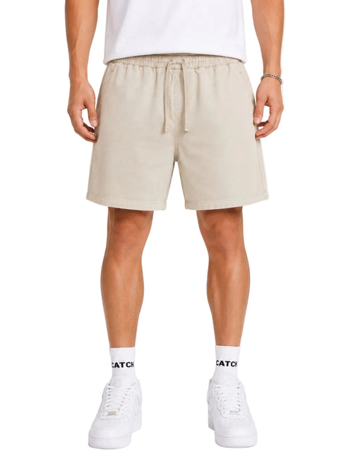 Vintage Washed Drawstring Shorts