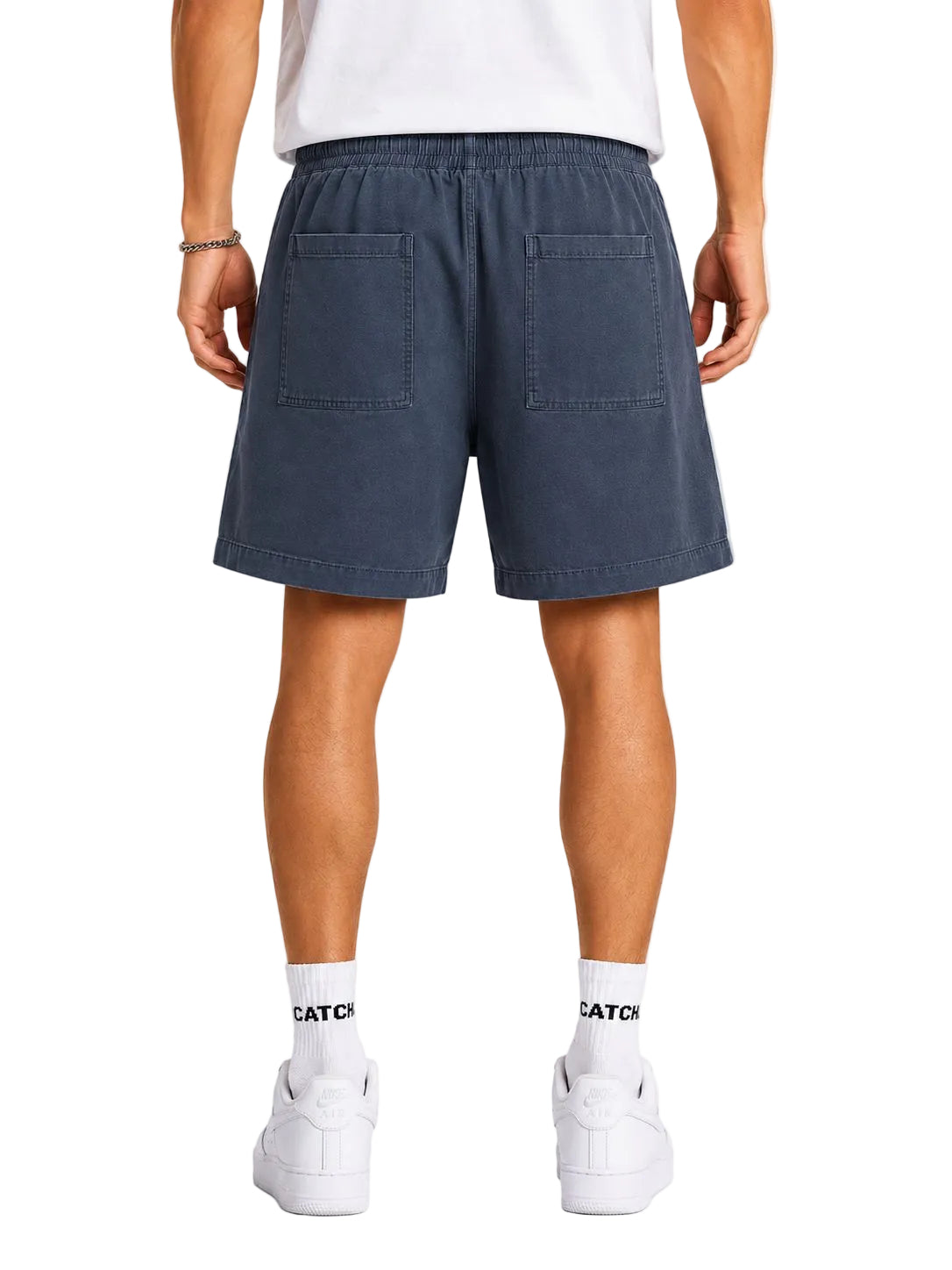 Vintage Washed Drawstring Shorts
