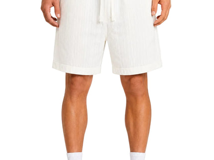 Textured Linen Relaxed Shorts