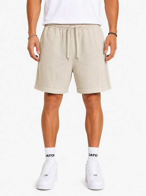 Vintage Washed Drawstring Shorts