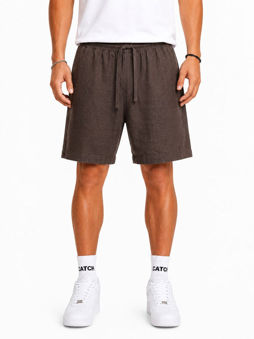Vintage Washed Drawstring Shorts